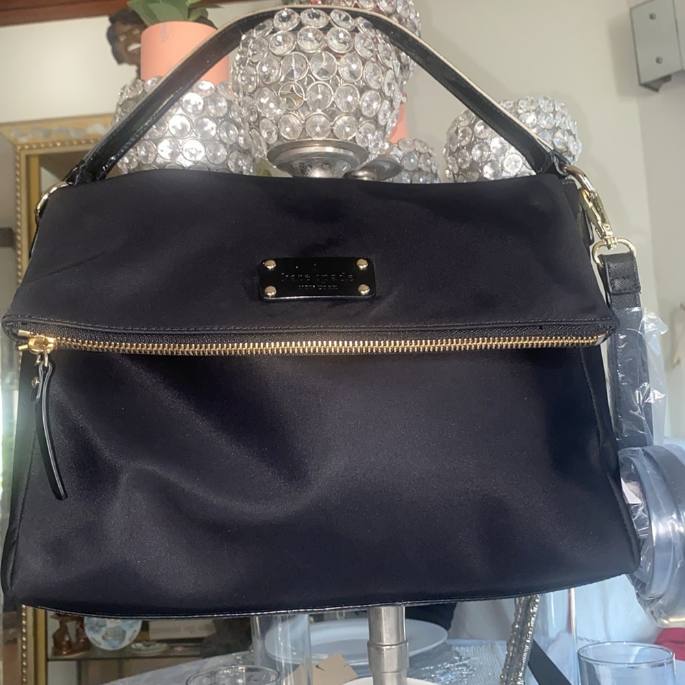 KATE SPADE Nylon bag w/patent leather trim! EUC! - Picture 15 of 16